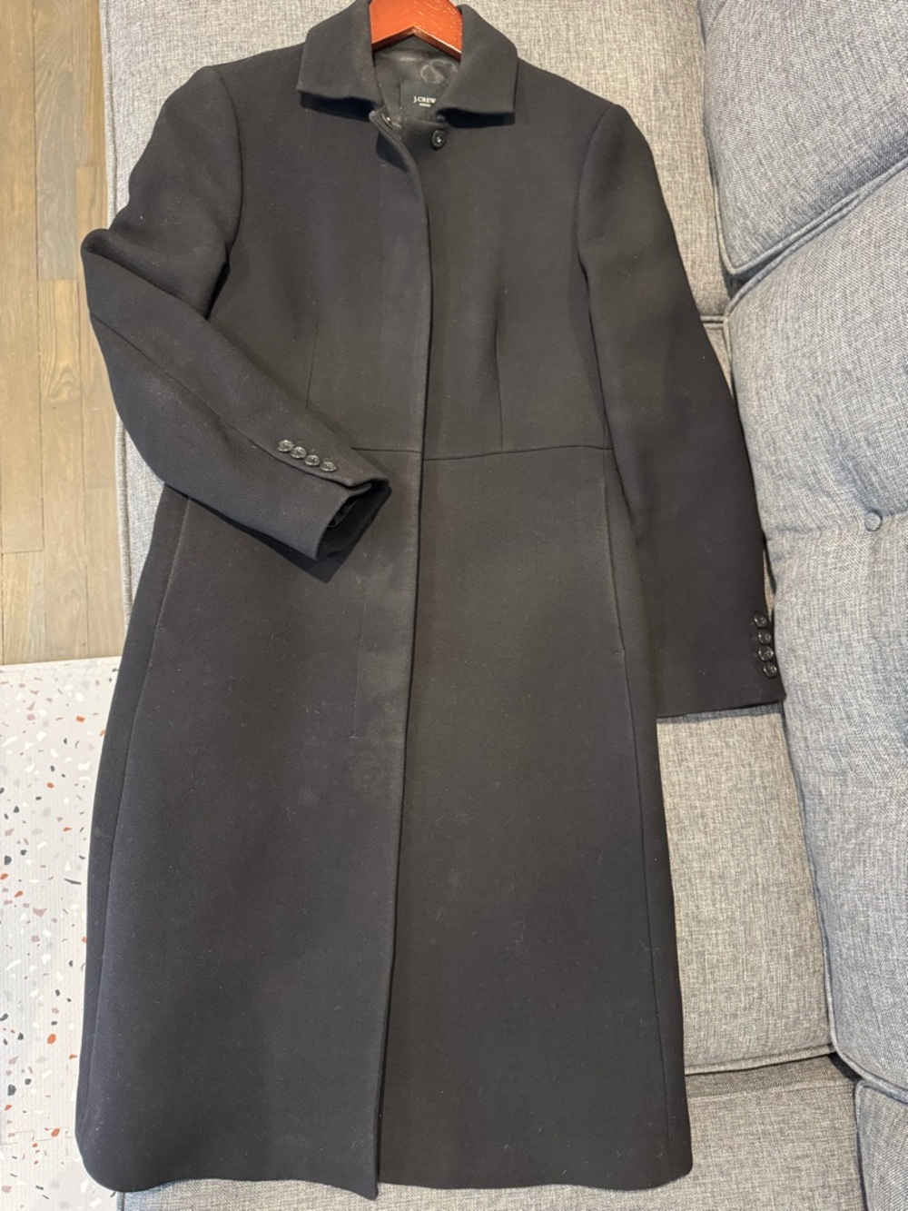 JCrew Black Topcoat 2P